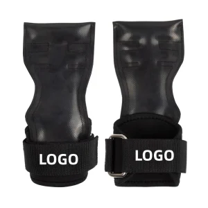 Full Palm Weightlifting Wrist Support with Hand Grips and Lifting Straps