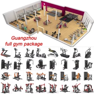 Full Set Commercial Gym Equipment for 300sqm Club Workout Fitness Machine Package