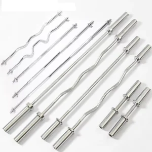 GYM Fitness Equipment 1.2m 1.5m 1.8m 2.2m Straight Curved Weight Lifting Barbell
