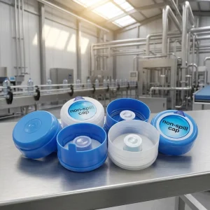 Gallon Water Bottle Cap 55mm Snap-on Non-Spill Anti-Tamper Food Grade PE for 19L 5 Gallon Mineral Water Plant OEM