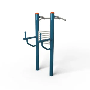 Galvanized Steel Outdoor Multifunctional Trainer D114*3mm Heavy Duty Frame ISO Certified Park Calisthenics Station