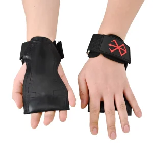 Genuine Leather Hand Gripper Barbell Grip for Pull-Ups