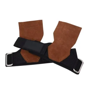 Genuine Leather Tension Strap Hard Pull Assist Strap Wrist and Palm Protector for Arm Fitness
