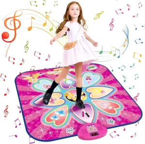 Girls’ Music Dance Mat Game Light-Up Dance Mat for Kids