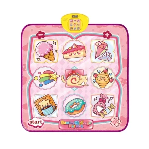 Girls’ Music Dance Mat with Sensory Training, Jumping Height, Battery-Operated Cloth