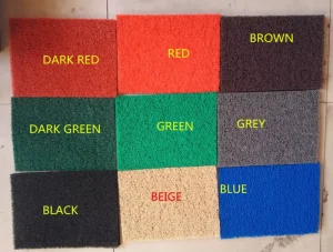 Grade A/B Silk Thread Reversible PVC Cushion Mat Stain Resistant Indoor Anti Slip Entrance Mat