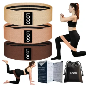 Gradient Brown Fabric Butt-Lifting Resistance Loop Band for Yoga, Fitness, Glute and Leg Strength Training