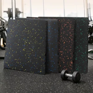 Gray EPDM/SBR Rubber Gym Floor Mat, 15 mm Thick, Shock-Absorbing