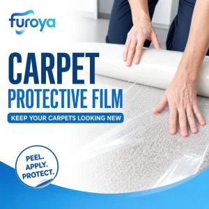Greaseproof PE Carpet Protective Film Machine Grade Soft Transparent for Commercial and Residential Floors