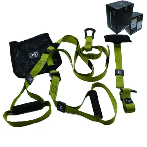 Green P2 Pro Suspension Trainer Durable Gym Fitness Workout Bands Bodybuilding Trainer