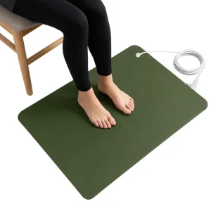 Green PU Leather Conductive Grounding Mat for Desk & Floor Anti-Static ESD Earthing Pad Factory Direct OEM Support