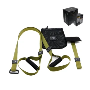 Green Suspension Trainer Straps Home Gym Sport Training