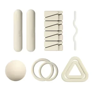 Grippy Exercise Mat, Sculpting Rings and Cuff Weights Kit for Indoor Cardio and Cross-Training