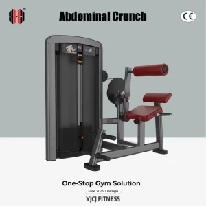 Guided Seated Back Crunch Machine with Weight Stack and Front Roller, Steel 80KG