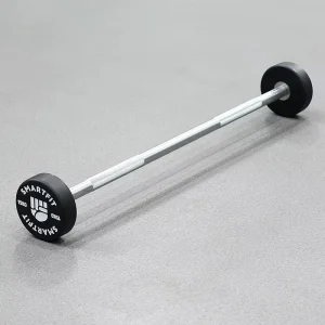 Gym 10-55kg PU Fixed Weight Straight Barbells Custom Logo for Lifting Training