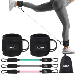 Gym Accessories Ankle Resistance Bands with Cuffs and Ankle Weights for Women Home Gym Training