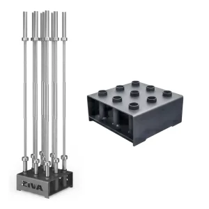 Gym Accessories Weightlifting Commercial Storage Steel Fixed Display Vertical Barbell Bar Rack
