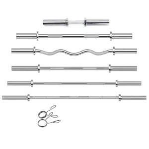 Gym Barbell Bar Barras De Peso Pre Stainless Steel Barbell Rod