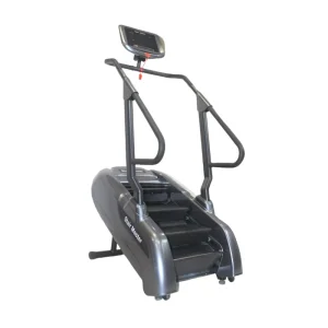 Gym Cardio Training Mountain Climbing Stepper Machine Mini Stair Climber Steel Silver Electric Control
