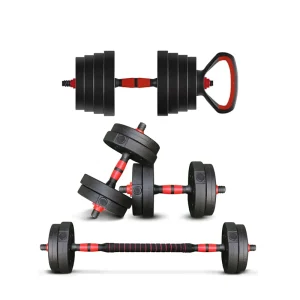 Gym Cement Adjustable Dumbbells Set 50kg (90lb) Detachable Barbell Durable Anti Slip Custom Logo Body Building Fitness Various