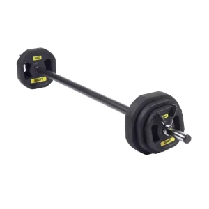 Gym Equipment TPU-Coated 20kg Weightlifting Barbell Set