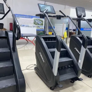 Gym Fitness Customized Logo LCD Touch Screen Stairs Climbing Machine Stairs Climber