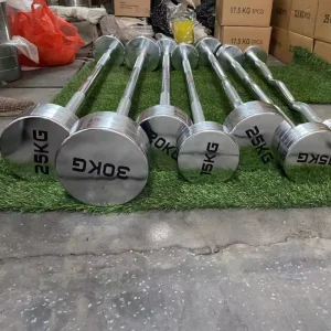 Gym Fitness Fixed Curl Barbell 50kg Straight Barbell Set