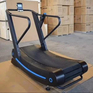 Gym Fitness Self Generating Running Machine Air Runner Unpowered Commercial Curved Treadmill with Resistance