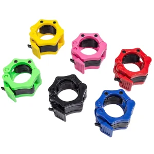 Gym Fitness Weightlifting Equipment 50mm Plastic Barbell Bar Collar Lock Spring Clamps and Collar Clamp