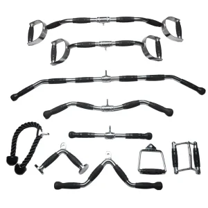 Gym Hand Grip Pulldown Handle Cable Attachment Pull-Up Rowing Bar