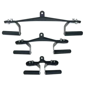 Gym Lat Pull Down Bar Rowing Handle Ergonomic Full-Rotate Metal Mag Grips for Workout