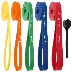Gym Pilates and Yoga Elastic Resistance Bands for Strength Training
