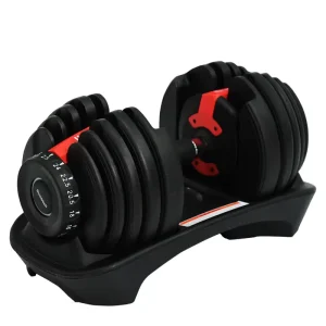 Gym Power Weight Lifting Training Quickly Adjustable Dumbbell Set Rack Adjustable Dumbbell with Stand