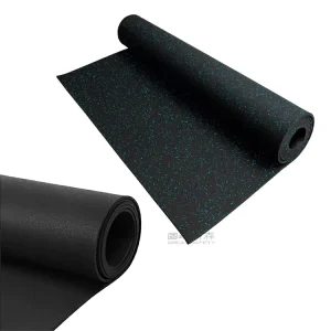 Gym Protective Cow Rubber Flooring Roll Mat 2mm-18mm Thickness Anti Slip Customizable Color for Workout Spaces