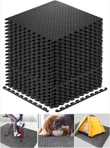 Gym Rubber Floor Mat 100cm*100cm 50cm*50cm Shock-Absorbing Compressive Strength Rubber Tiles Silicone