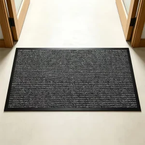 Gym Rubber Floor Mat for Fitness and Exercise Areas, Non-Slip Shock-Absorbing