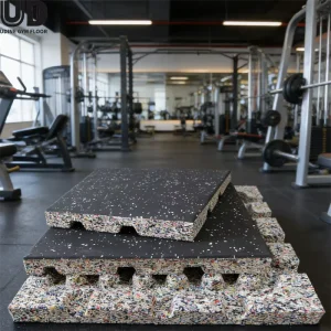 Gym Rubber Flooring with Multiple Thickness Options Non-Slip Surface Floor Protection Mat