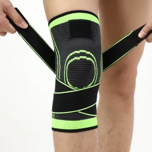 Gym Squat Lifting Knee Brace with Compression Bandage, Knee Pain Relief Straps, and Elbow and Knee Pads