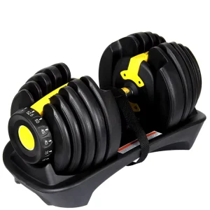 Gym Strength Training Adjustable Dumbbell Set 52.5lb 90lb 24kg 40kg