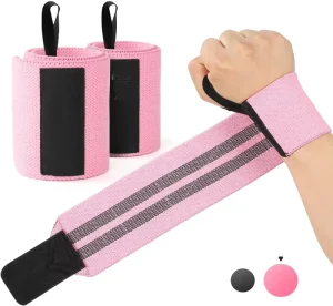 Gym Training Wrist Support Straps Soft Rubber Weight Lifting One Size