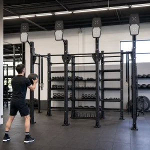 Gym Wall Ball Target for Indoor Gym Fitness Power Rack Rigs Wall Ball Board