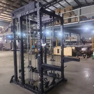 Gym Workout Machines Strength Training Arms Leg Shoulder Chest Muscle Exercise Power Rack Smith Machine with Tornado Arms