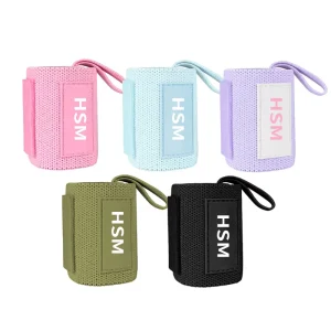 Gym Wrist Straps with Custom Logo Printing Adjustable Elastic Wrist Supports for Strength Training