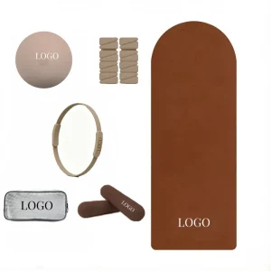 Gym Yoga Ball Round Pilates Ring Fitness Set Silicone Ankle Weights Resistance Band Pilates Kit