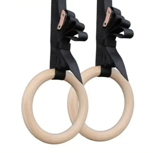 Gymnastic Ring with Adjustable Buckle and Long Belt Anti-Slip Training Ring