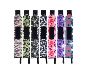 Gymnastic Training Gel Grip Lifting Straps Sublimation Cross fit Powerlifting Strap Deadlift Gym Workout Weightlifting Straps