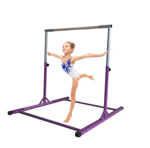 Gymnastics Bar with 10 Height Adjustments for Kids and Adults Training