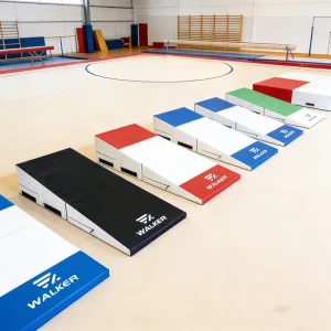 Gymnastics Equipment PVC Incline Mat CE Certified Non-Slip Folding Custom Colors