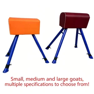 Gymnastics Pommel Horse, 2 Pommels, Kids Training Equipment
