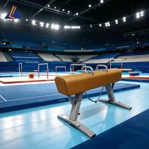 Gymnastics Pommel Horse and Adjustable Vaulting Table for Gym and School